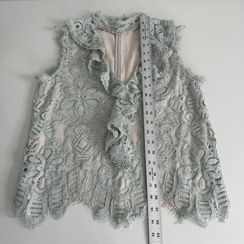 Alexis Women Skirt Set Small Blue Pastel Lace Midi Ruffle Fairy Dainty Whimy Y2K - Picture 13 of 16